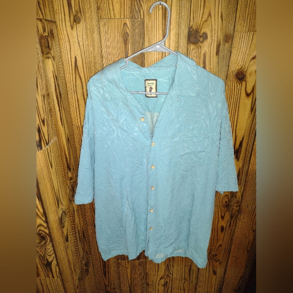 Jamaica Jaxx Light Blue Casual Button Down Shirt